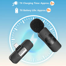 Load image into Gallery viewer, BOYA BY-V Professional Wireless Lavalier Mini Microphone for iPhone iPad Android Live Broadcast Gaming Recording Interview Vlog
