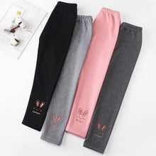 Load image into Gallery viewer, Baby Girls Leggings Thick Warm Rabbit Pants Girl Plus Pants Autumn Winter Children Trousers Elastic Waist Leggings Kids Pants