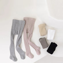 Load image into Gallery viewer, Baby Pantyhose Kids Solid color thick striped romper Boys Girls Tight pantyhose Baby dance pants