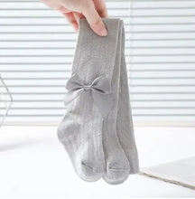 Load image into Gallery viewer, Baby tight spring and autumn pantyhoses children stocking girls vertical stripes bowknot baby tights new render pantyhose