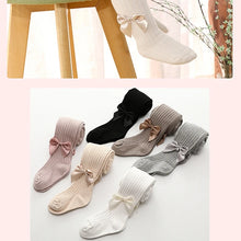 Load image into Gallery viewer, Babys' Leggings Spring Autumn Thin Style Needle Cotton Large PP Children's Outerwear Medium Thick Girl Kids Bow Pantyhose Tights