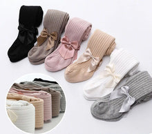 Load image into Gallery viewer, Babys' Leggings Spring Autumn Thin Style Needle Cotton Large PP Children's Outerwear Medium Thick Girl Kids Bow Pantyhose Tights