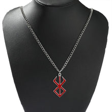 Load image into Gallery viewer, Berserk Necklace Guts Sword Logo Pendants Choker The Mad Warrior Of Norse Viking Mythology Men Chain Necklaces Xams Gift