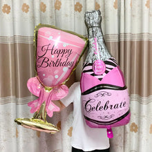 Load image into Gallery viewer, Big Helium Balloon Champagne Goblet Balloon Wedding Birthday Party Decorations Adult Kids Ballons Globos Event Party Supplies