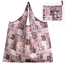 Load image into Gallery viewer, Big Size Thick Nylon Large Tote ECO Reusable Polyester Portable Shoulder Women's Handbags Folding Pouch Shopping Bag Foldable