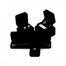 Load image into Gallery viewer, Black Velvet Full Range Jewelry Box Ring Earrings Holder Bracelet Box Pendant Necklace Organizer Jewelry Storage Box Gift Box