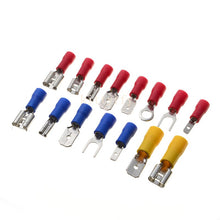 Load image into Gallery viewer, Box Insulated Male Female Spade Terminal Cable Connector Electrical Wire Crimp Butt Ring Fork Spade Lug Rolled Assorted Kit