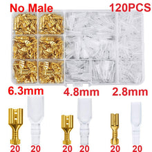 Load image into Gallery viewer, Box Insulated Male Female Wire Connector 2.8/4.8/6.3mm Electrical Crimp Terminals Termin Spade Connectors Assorted Kit