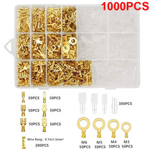 Load image into Gallery viewer, Box Insulated Male Female Wire Connector 2.8/4.8/6.3mm Electrical Crimp Terminals Termin Spade Connectors Assorted Kit