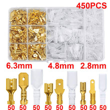 Load image into Gallery viewer, Box Insulated Male Female Wire Connector 2.8/4.8/6.3mm Electrical Crimp Terminals Termin Spade Connectors Assorted Kit