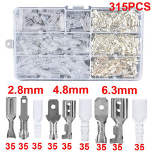 Load image into Gallery viewer, Box Insulated Male Female Wire Connector 2.8/4.8/6.3mm Electrical Crimp Terminals Termin Spade Connectors Assorted Kit