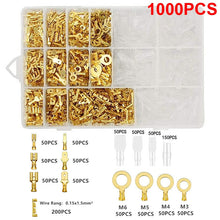 Load image into Gallery viewer, Box Insulated Male Female Wire Connector 2.8/4.8/6.3mm Electrical Crimp Terminals Termin Spade Connectors Assorted Kit