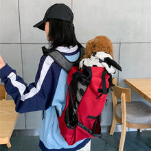 Load image into Gallery viewer, Breathable Dog Carrier Bag Portable Pet Outdoor Travel Backpack Big Dog Cat Carrier Bags For Dogs French Bulldog Dog Accessories