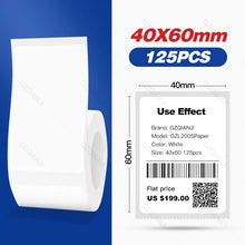 Load image into Gallery viewer, Niimbot B21 B3S B1 B203 Sticker Thermal Label Paper 1-5 Roll Adhesive Mini Bluetooth Printer Price Tag Labels