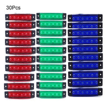 Load image into Gallery viewer, CARCTR 10/30Pcs Truck Trailer Side Marker Indicators light Car Signal Brake Rear Warning Tail Light LED 12/24V truck accessories