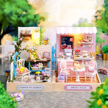 Load image into Gallery viewer, CUTEBEE DIY Doll House Miniature Dollhouse with Dust Cover Furniture Toys for Children Birthday Gift