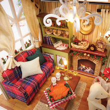 Load image into Gallery viewer, CUTEBEE DIY Dollhouse Wooden Miniature Doll House With Furniture Toys For Children Christmas Gift