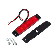 Load image into Gallery viewer, Car External Lights LED 12V/24V 6 SMD LED Auto Car Bus Truck Lorry Side Marker Indicator Light Low Trailer Rear Warning Lamp