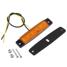 Load image into Gallery viewer, Car External Lights LED 12V/24V 6 SMD LED Auto Car Bus Truck Lorry Side Marker Indicator Light Low Trailer Rear Warning Lamp