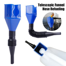 Load image into Gallery viewer, Car Foldable Refueling Funnel Gasoline Refueling Splash-proof Plastic Funnel Car and Motorcycle Refueling Tool Auto Accessories
