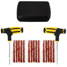 Load image into Gallery viewer, Car Tire Repair Tool Kit Studding Set Auto Bike Puncture Plug Garage Needle Nose Pliers Vacuum Film Nail Screws W/ Storage Case