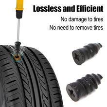 Load image into Gallery viewer, Car Tire Repair Tool Kit Studding Set Auto Bike Puncture Plug Garage Needle Nose Pliers Vacuum Film Nail Screws W/ Storage Case