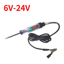 Load image into Gallery viewer, Car Truck Voltage Circuit Tester Digital Display Long Probe Pen Light Bulb Automobile Diagnostic Tools Auto Repair
