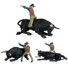 Load image into Gallery viewer, Children Model Toys Solid Simulation Animal Poultry Ranch Cow Head Bullfighting Doll Model Set Action Toy Figures for Kids Gifts