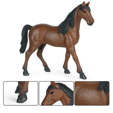 Load image into Gallery viewer, Children's Cognition Simulation Animal Farm Large Horse Model Horse Steed Stallion Maxima Decorative Ornaments Toys