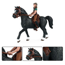 Load image into Gallery viewer, Children's Cognition Simulation Animal Farm Large Horse Model Horse Steed Stallion Maxima Decorative Ornaments Toys
