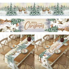 Load image into Gallery viewer, Christmas Polyester Table Runner Merry Christmas Decoration For Home 2023 Xmas Gifts Navidad Noel New Year 2024 Natal Tablecloth