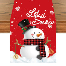 Load image into Gallery viewer, Christmas Polyester Table Runner Merry Christmas Decoration For Home 2023 Xmas Gifts Navidad Noel New Year 2024 Natal Tablecloth