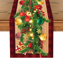 Load image into Gallery viewer, Christmas Polyester Table Runner Merry Christmas Decoration For Home 2023 Xmas Gifts Navidad Noel New Year 2024 Natal Tablecloth