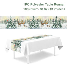 Load image into Gallery viewer, Christmas Polyester Table Runner Merry Christmas Decoration For Home 2023 Xmas Gifts Navidad Noel New Year 2024 Natal Tablecloth