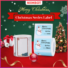 Load image into Gallery viewer, Christmas Series NIIMBOT B21/B203/B3S Thermal Label Machine Printing Paper Gift Tag Commodity Price Food Self-adhesive Label