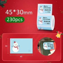 Load image into Gallery viewer, Christmas Series NIIMBOT B21/B203/B3S Thermal Label Machine Printing Paper Gift Tag Commodity Price Food Self-adhesive Label