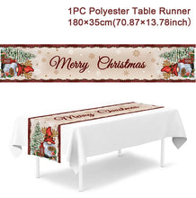 Load image into Gallery viewer, Christmas Table Runner Merry Christmas Decorations 2023 For Home Tablecloth Navidad Noel Kerst Xmas Gifts New Year 2024 Natal