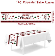 Load image into Gallery viewer, Christmas Table Runner Merry Christmas Decorations 2023 For Home Tablecloth Navidad Noel Kerst Xmas Gifts New Year 2024 Natal