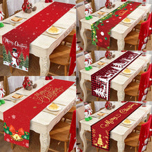 Load image into Gallery viewer, Christmas Table Runner Merry Christmas Decorations 2023 For Home Tablecloth Navidad Noel Kerst Xmas Gifts New Year 2024 Natal