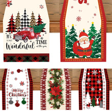 Load image into Gallery viewer, Christmas Table Runner Merry Christmas Decorations 2023 For Home Tablecloth Navidad Noel Kerst Xmas Gifts New Year 2024 Natal