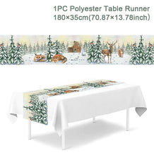 Load image into Gallery viewer, Christmas Table Runner Merry Christmas Decorations 2023 For Home Tablecloth Navidad Noel Kerst Xmas Gifts New Year 2024 Natal