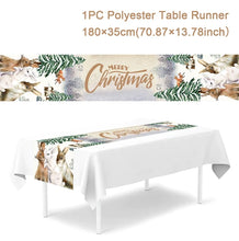 Load image into Gallery viewer, Christmas Table Runner Merry Christmas Decorations 2023 For Home Tablecloth Navidad Noel Kerst Xmas Gifts New Year 2024 Natal