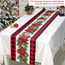 Load image into Gallery viewer, Christmas Table Runner Merry Christmas Decorations 2023 For Home Tablecloth Navidad Noel Kerst Xmas Gifts New Year 2024 Natal