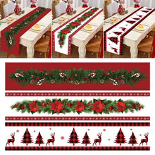 Load image into Gallery viewer, Christmas Table Runner Merry Christmas Decorations 2023 For Home Tablecloth Navidad Noel Kerst Xmas Gifts New Year 2024 Natal