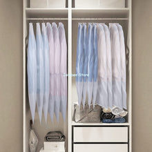 Load image into Gallery viewer, Clothes Hanging Dust Cover Wedding Dress Cover Suit Coat Storage Bag Clear Garment Bag Organizer Wardrobe Hanging Clothing Cover