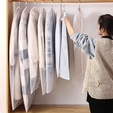 Load image into Gallery viewer, 5pcs Clothes Hanging Dust cover wedding Dress Cover Suit Coat Storage Bag Garment bags Organizer Wardrobe Hanging Clothing Organizers