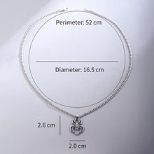 Load image into Gallery viewer, Coconal Hip Hop Punk Spider Pendant Chain Necklace For Women Men On The Neck Fashion Jewelry Gift Silver Color Choker