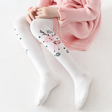 Load image into Gallery viewer, Conjoined Girls Tights Age Season Knitting Cotton Socks Kids Dance Christmas Socks In Thick Children Wear Pantyhose