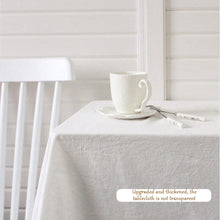 Load image into Gallery viewer, Cotton Fabric Table Cloth Washable White Tablecloth for Wedding Party Dining Banquet Decoration Luxurious Table Cover Picnic Mat