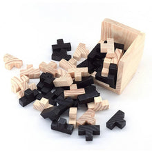 Load image into Gallery viewer, Creative 3D Wooden Cube Puzzle Ming Luban Interlocking Educational Toys For Children Kids Brain Teaser Early Learning Toy Gift